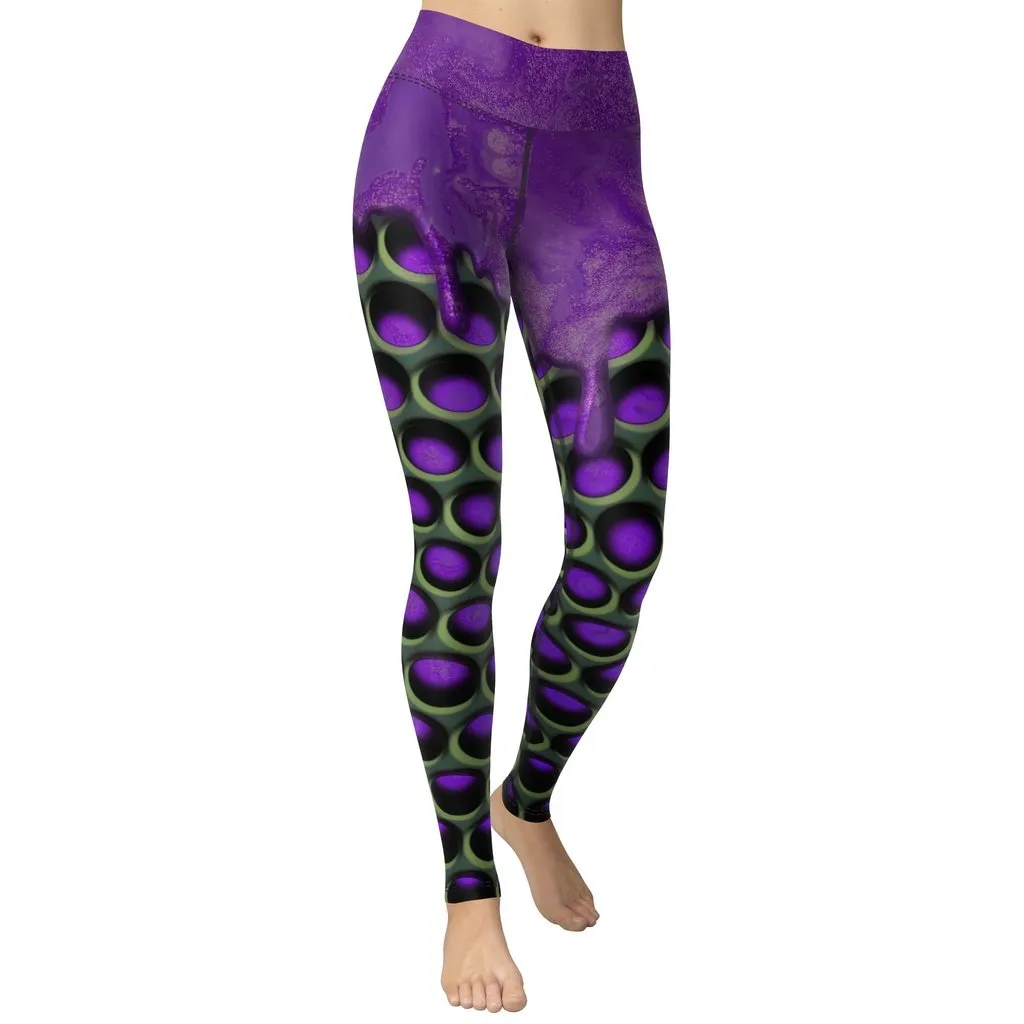 3D Industrial Print Yoga Leggings