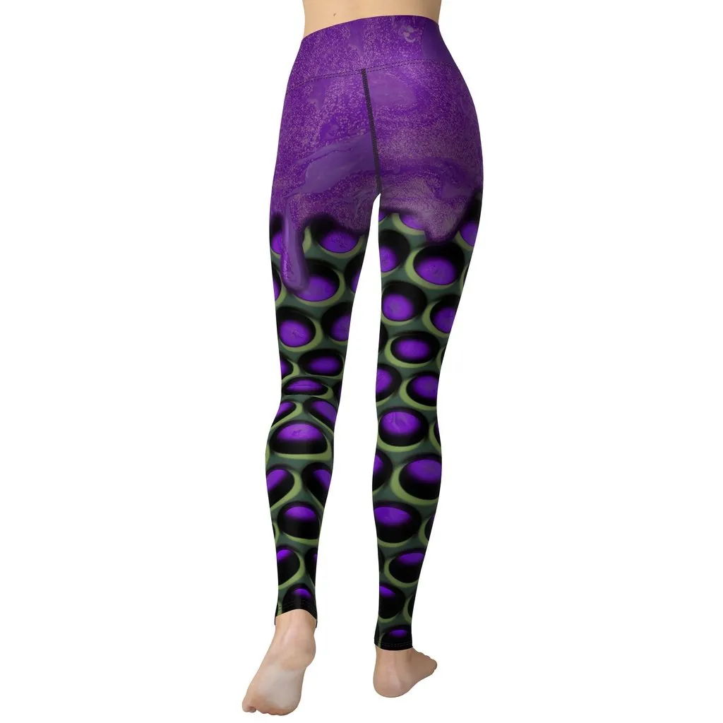 3D Industrial Print Yoga Leggings