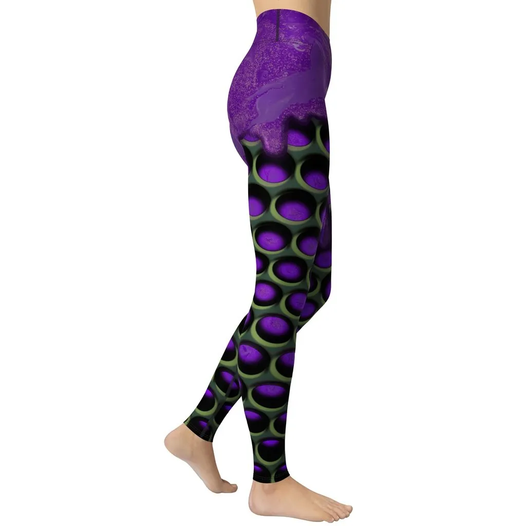 3D Industrial Print Yoga Leggings