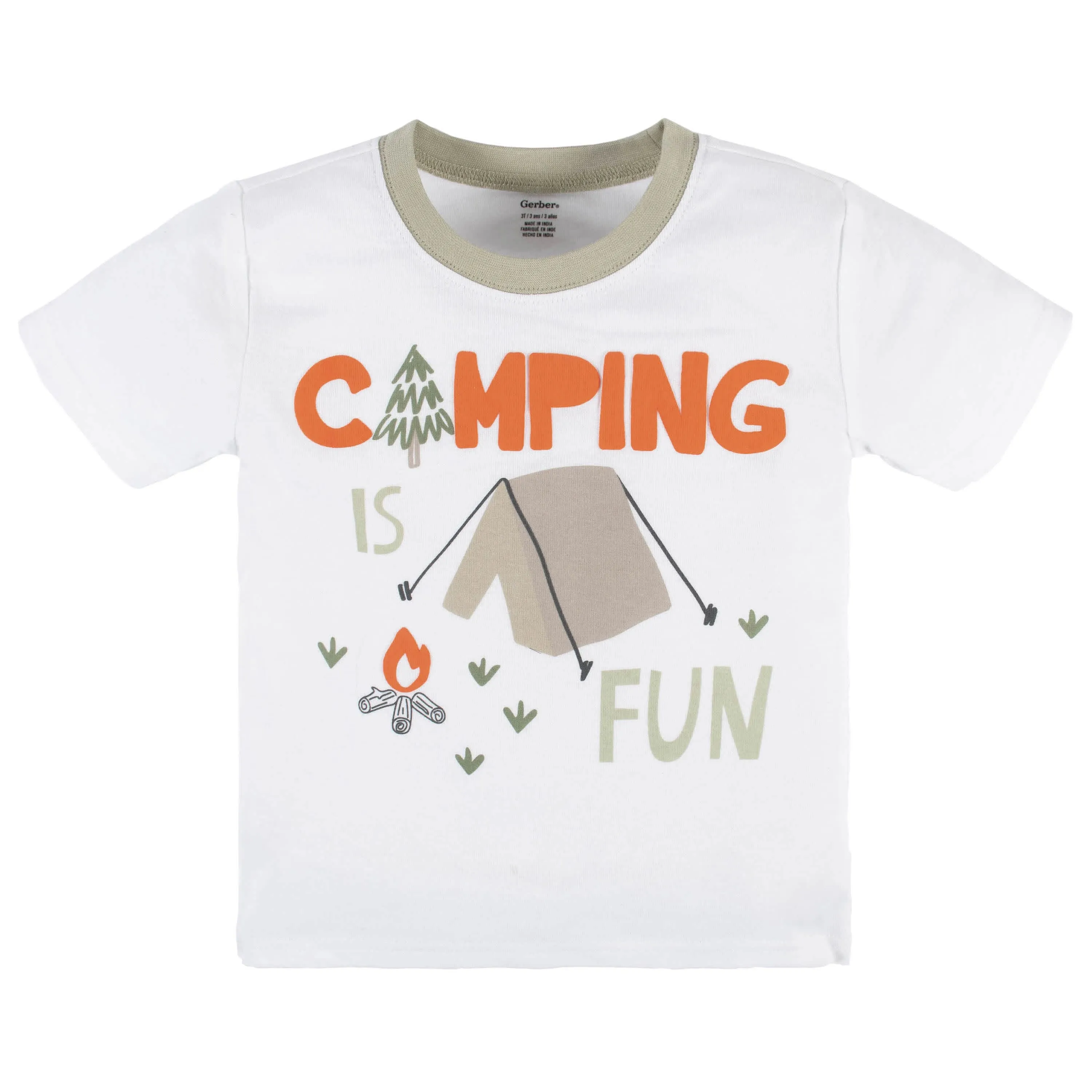 4-Piece Infant & Toddler Boys Camping Fun Tees, Shorts & Pants Set