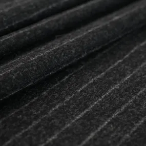 Anthracite Chalk-Stripe Suiting Flannel 5061