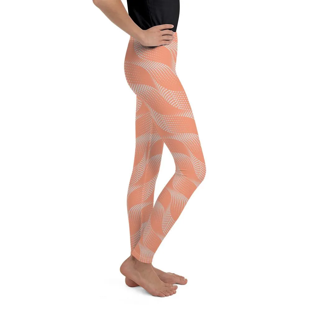 Apricot Wave Youth Leggings