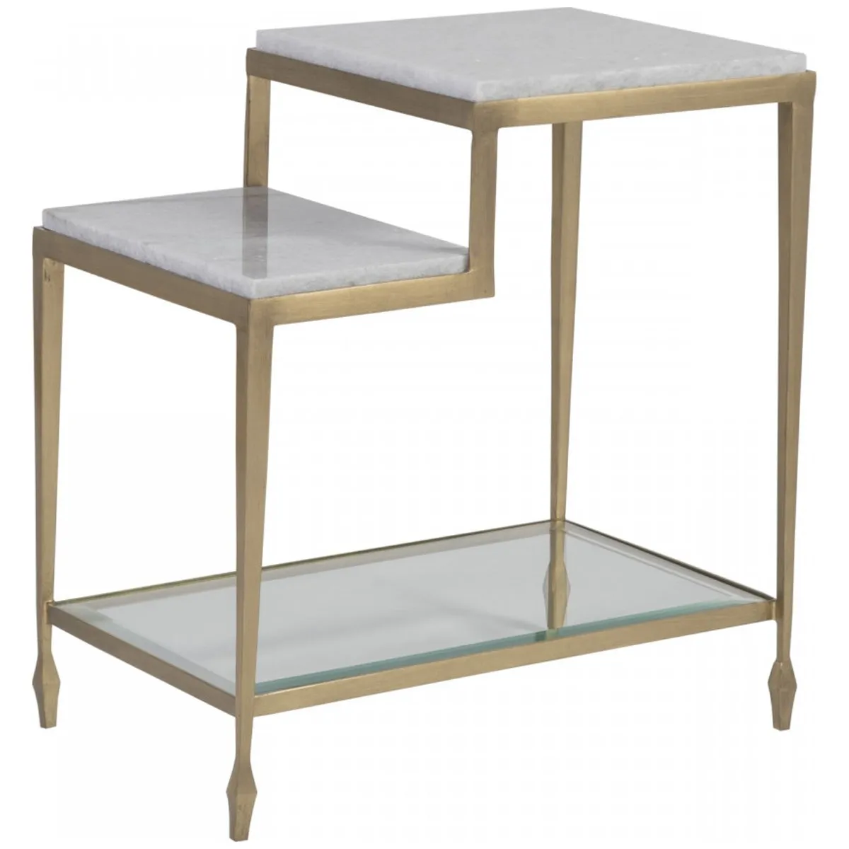 Artistica Home Sashay Gold Rectangular End Table 2214-955