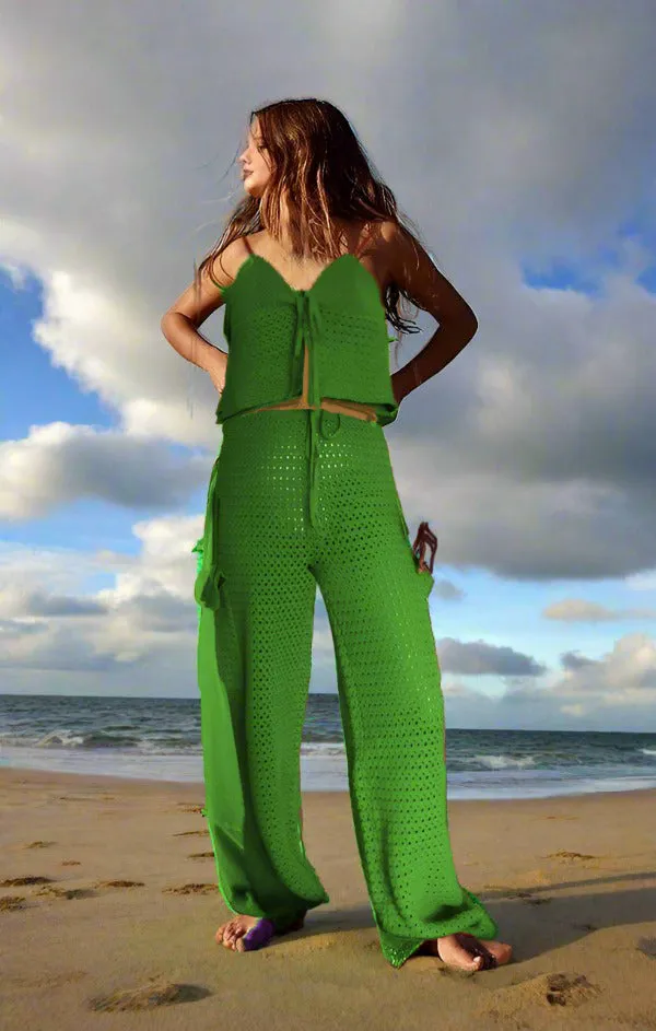 ASHORE Brand Cargo Beach Cotton Crochet Beach Sets Handmade Pieces Sustainable Fashion