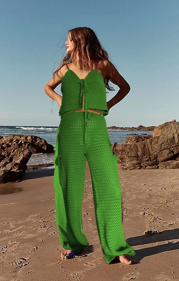 ASHORE Brand Cargo Beach Cotton Crochet Beach Sets Handmade Pieces Sustainable Fashion