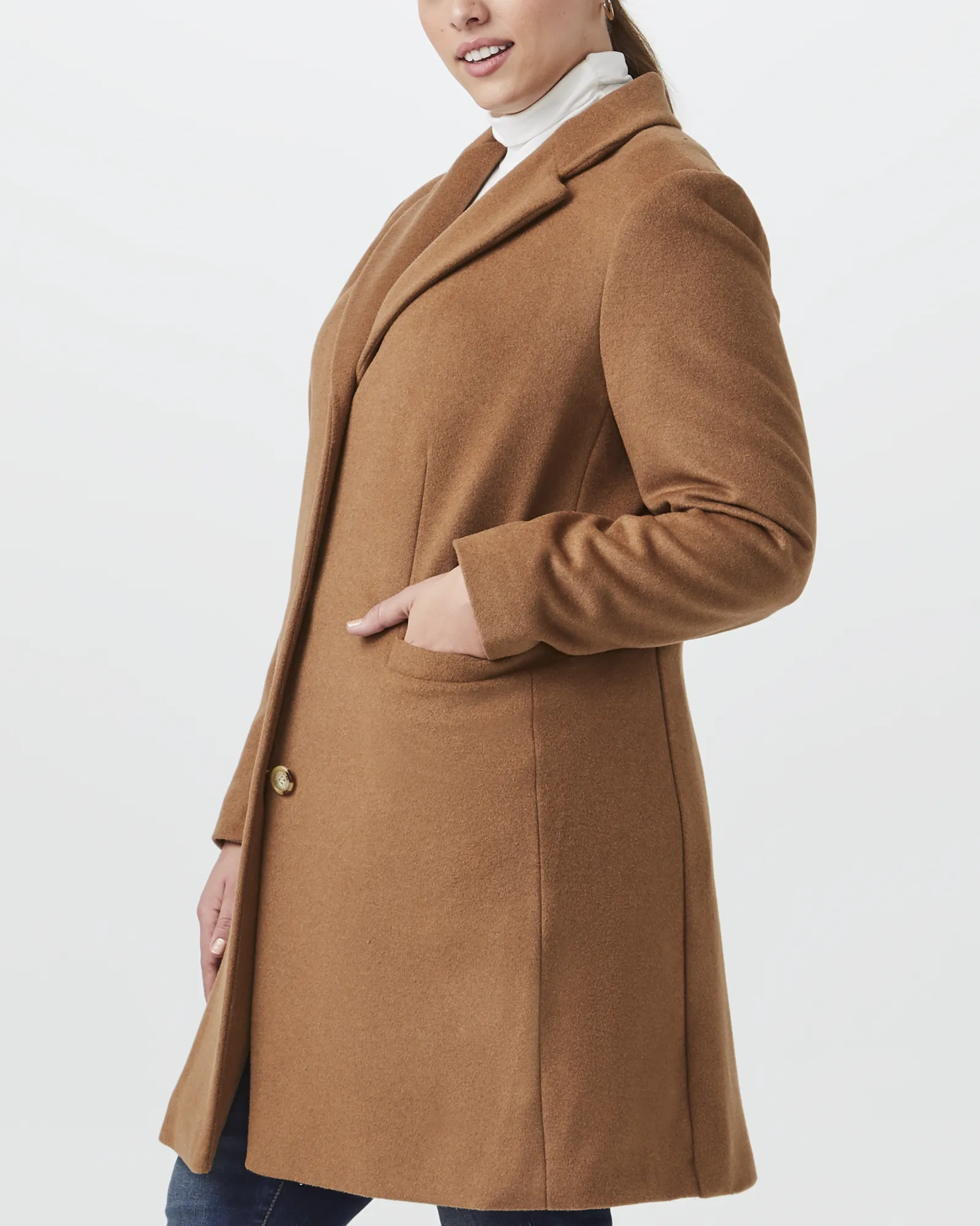 Beatrice Wool-Blend Jacket | Tan