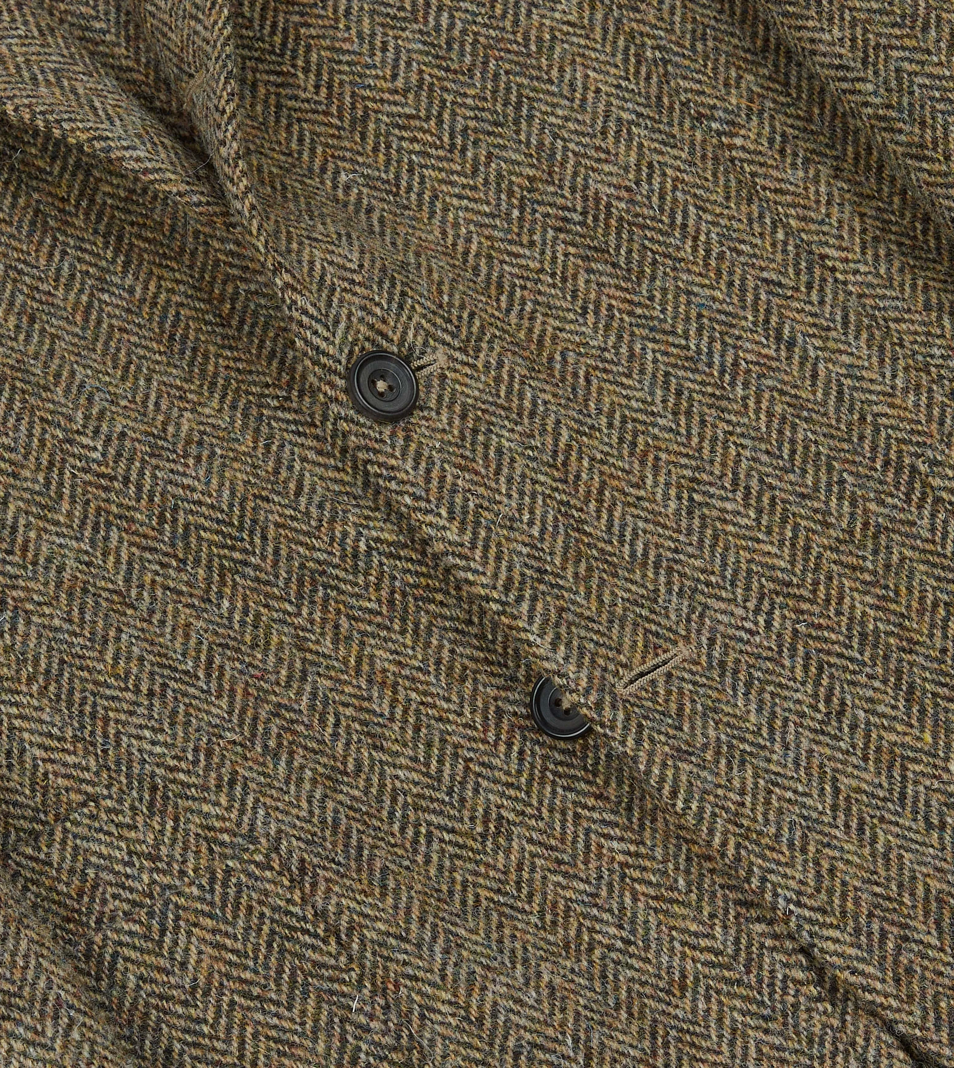 Brown Herringbone Harris Tweed Blazer