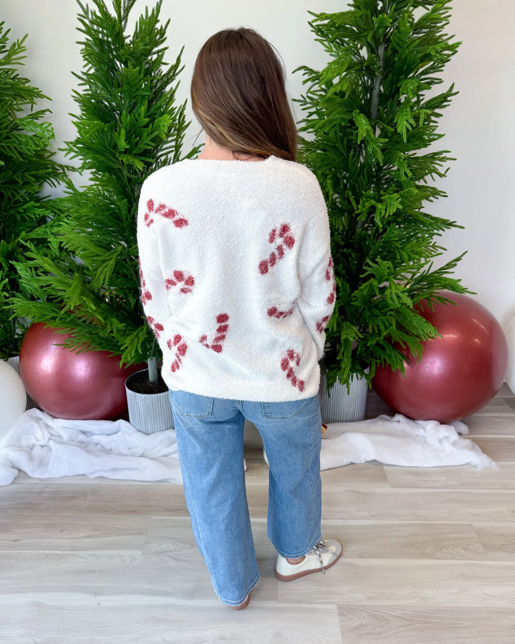 Candy Cane Lane Sweater