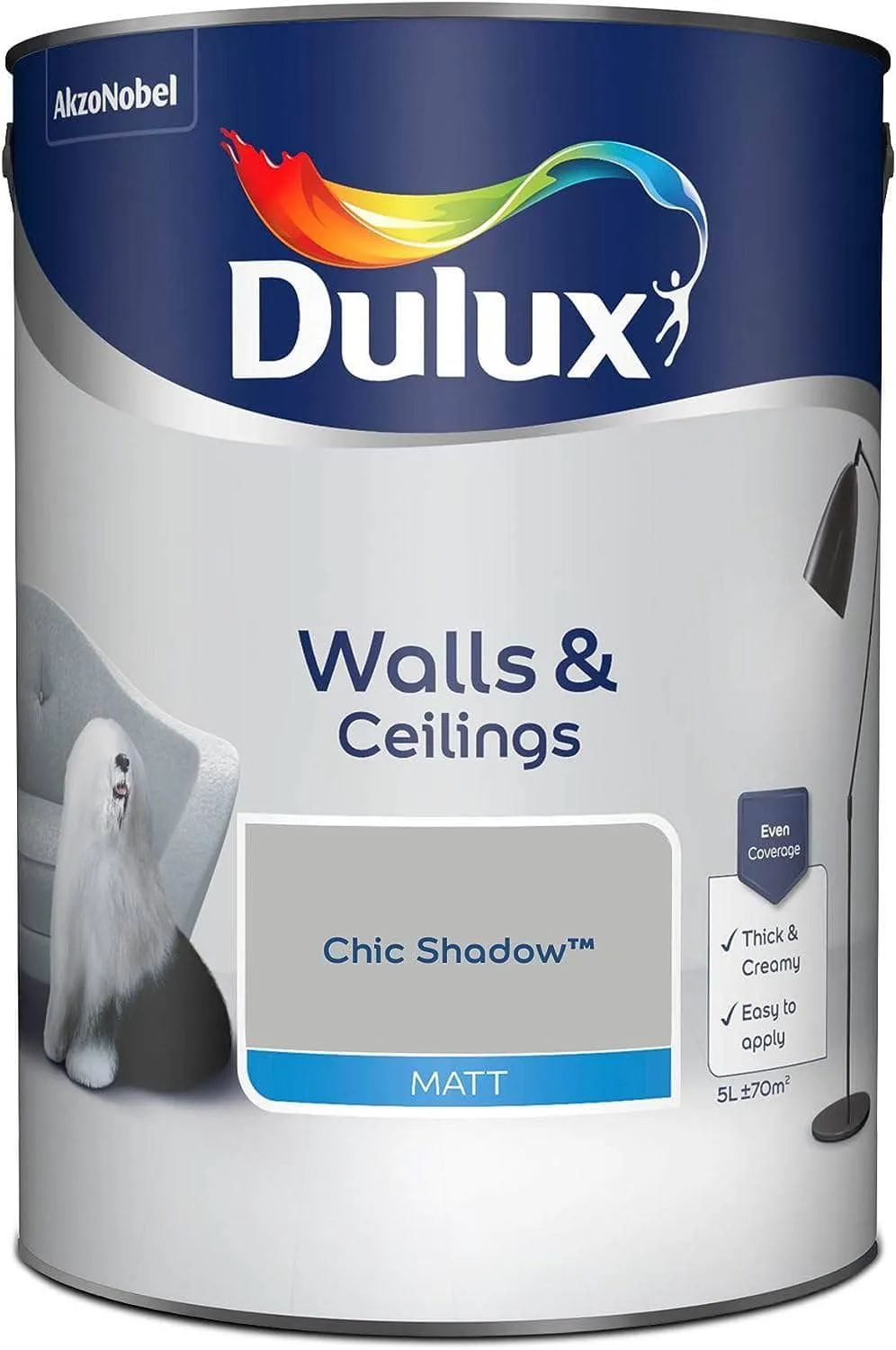 Dulux Matt Emulsion 5L - Chic Shadow