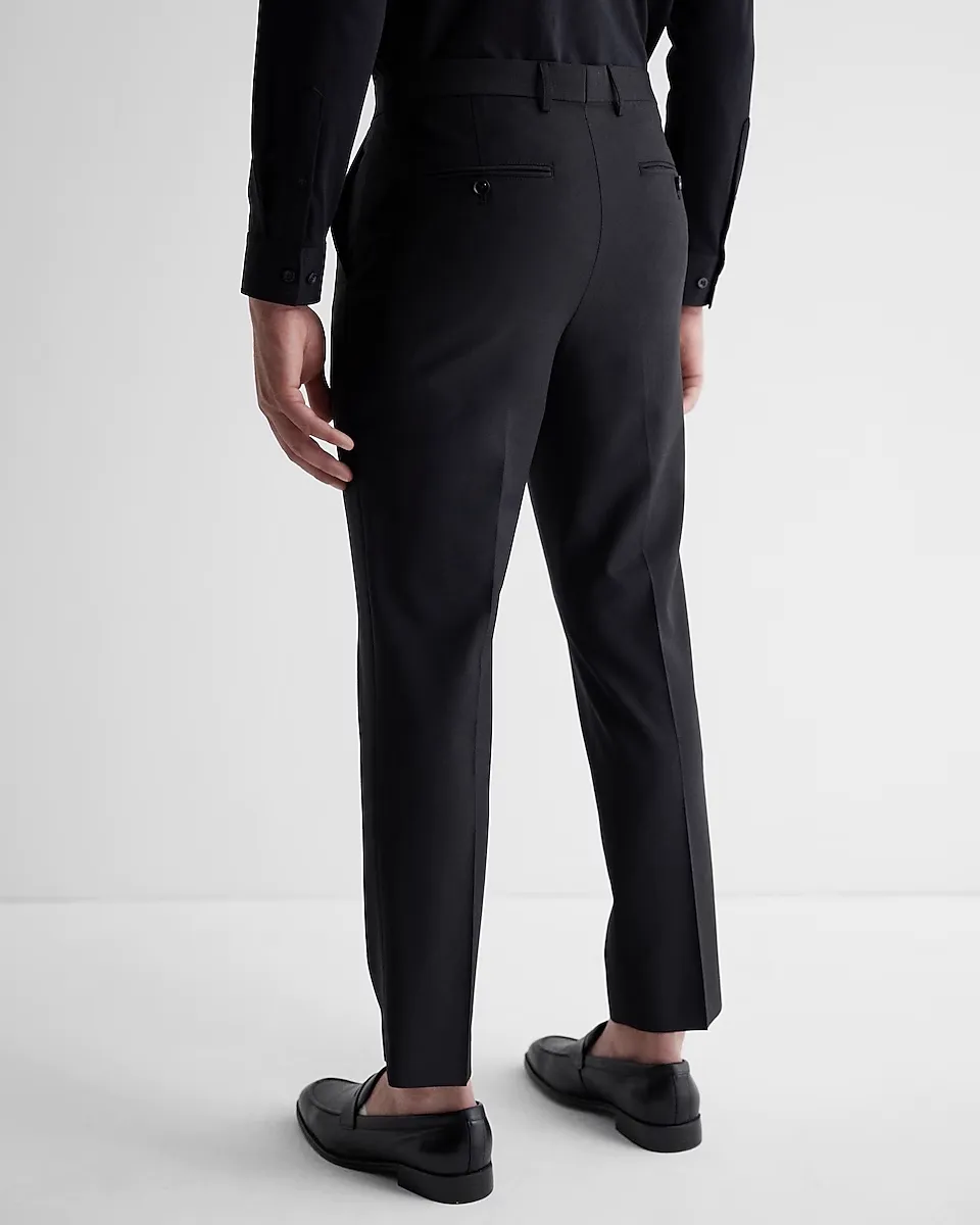 Extra Slim Black Modern Luxury Tech Suit