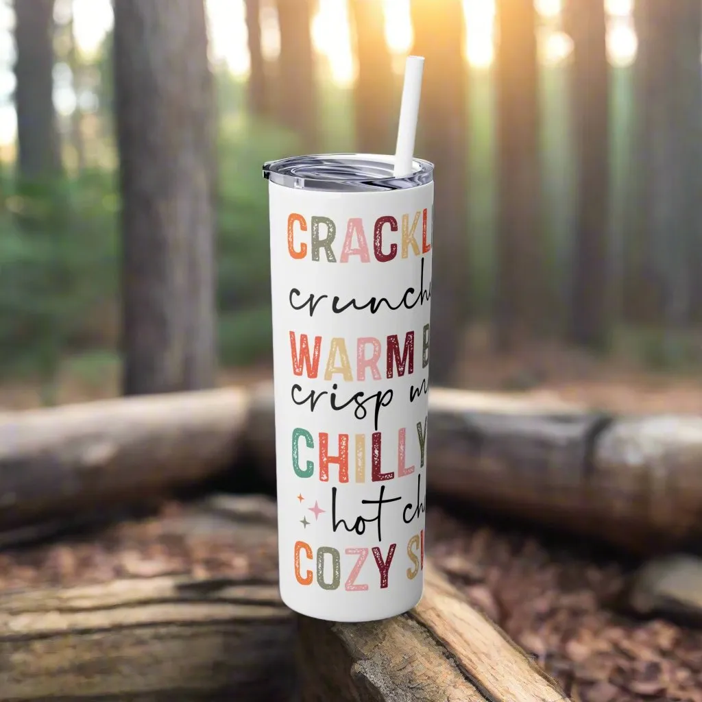 Fall Campfire Skinny 20oz Tumbler