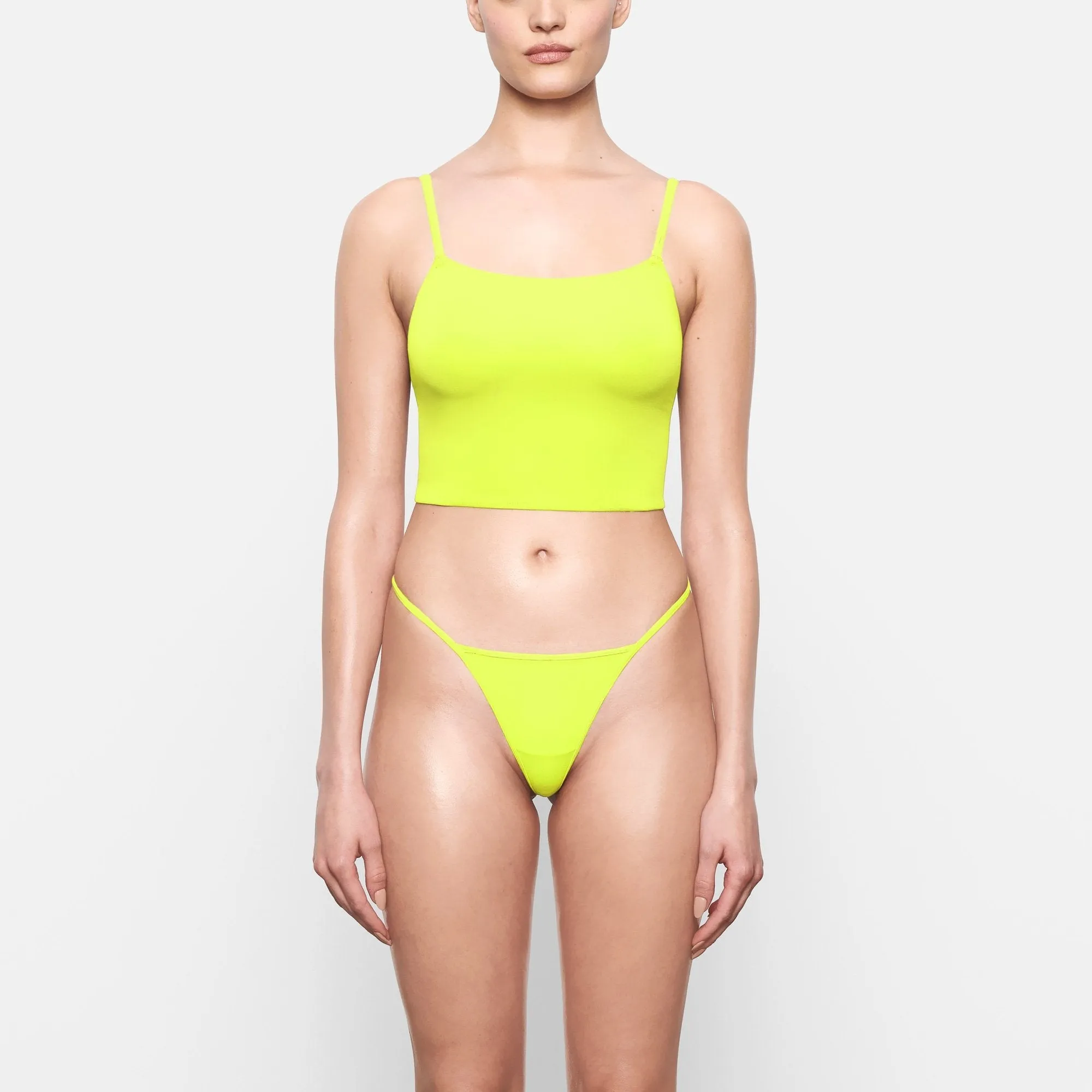 FITS EVERYBODY STRAPPY BACK CAMI | NEON LIME