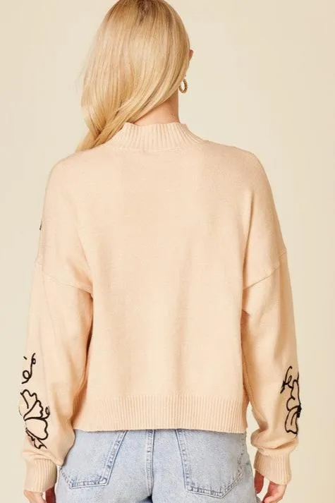 Gloria Floral Embroidered Sweater