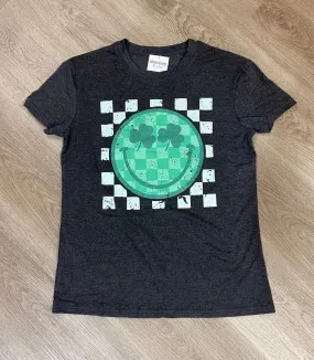 Green Smiley Shamrock Tee