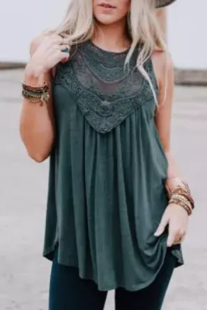 Green with Envy Sleeveless Top