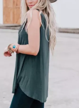 Green with Envy Sleeveless Top