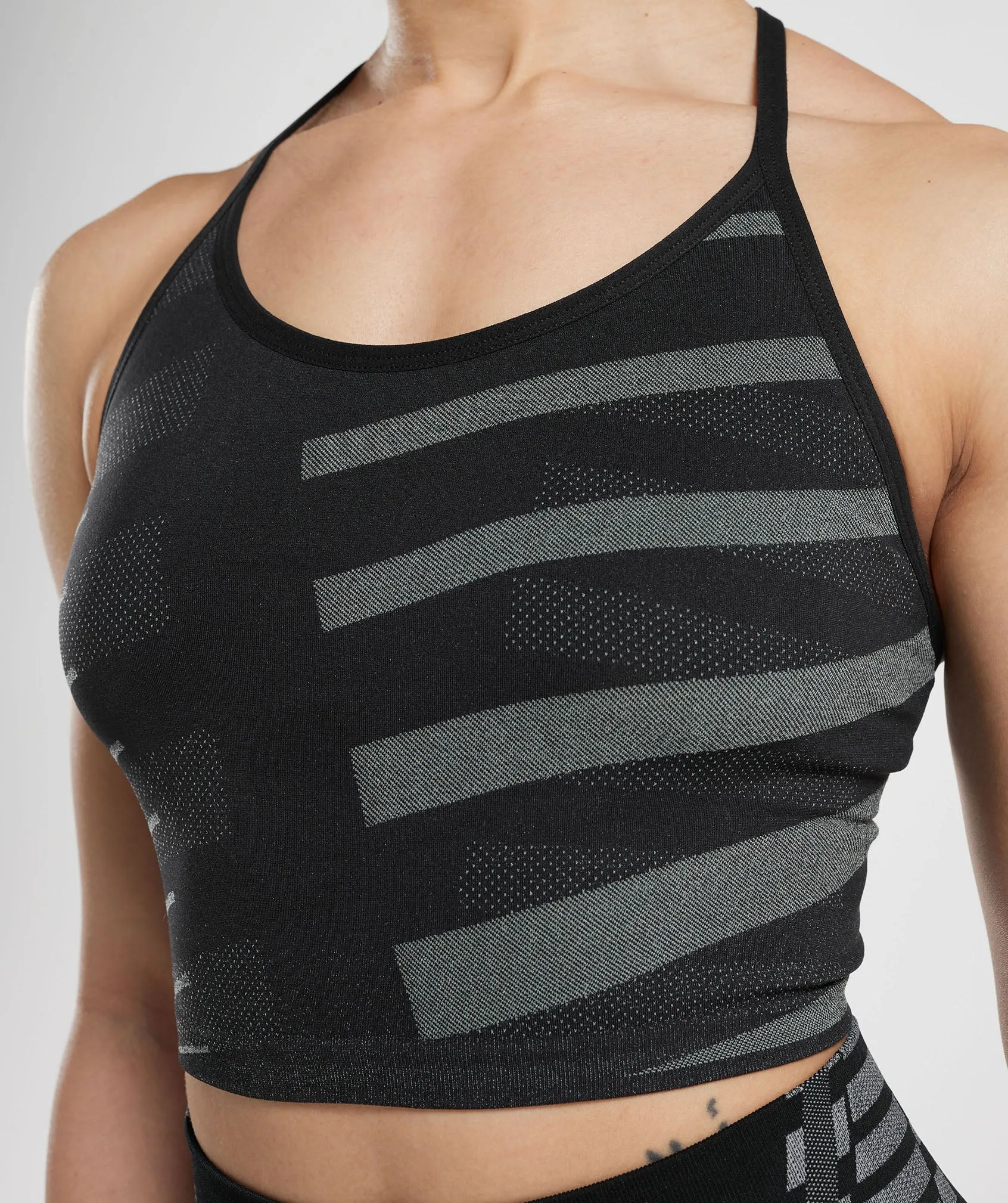 Gymshark Apex Limit Cami Tank - Black/Light Grey