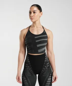 Gymshark Apex Limit Cami Tank - Black/Light Grey