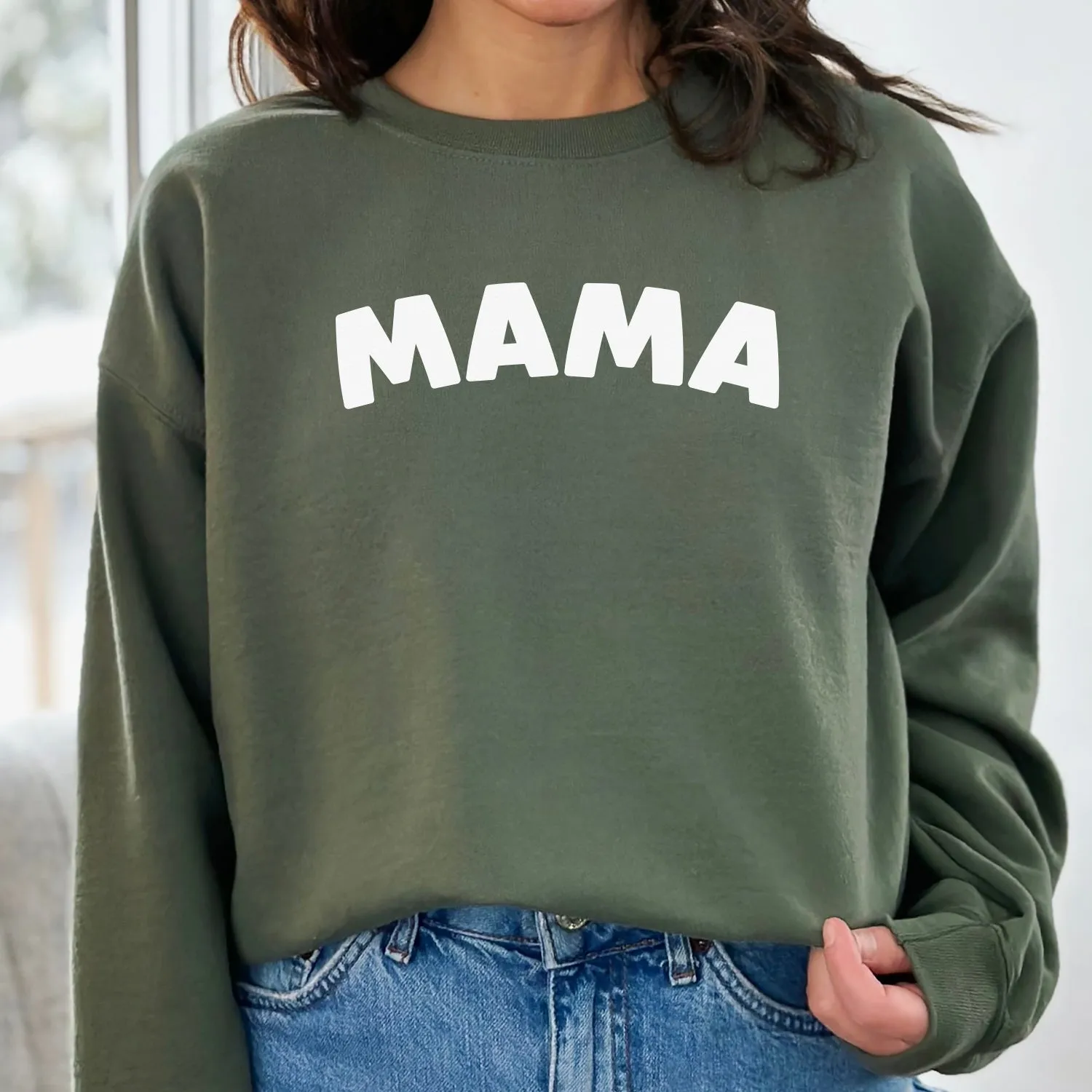 MAMA Curved - Womens Sweater - Mum Sweater