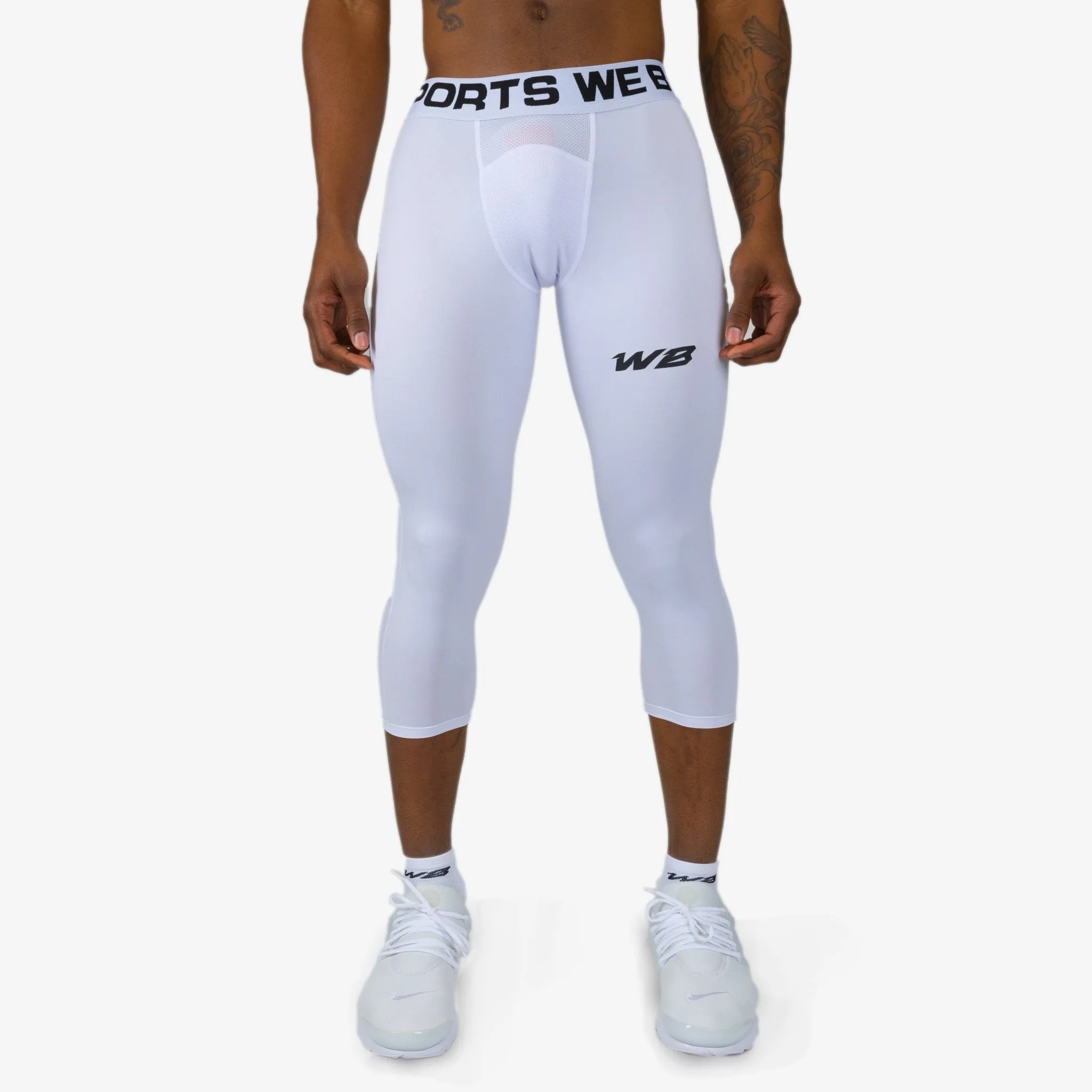 REGULAR WBTECH™ 3/4 TIGHTS (WHITE)