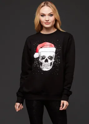 Skull Santa Ugly Xmas Sweater Goth Sweatshirt