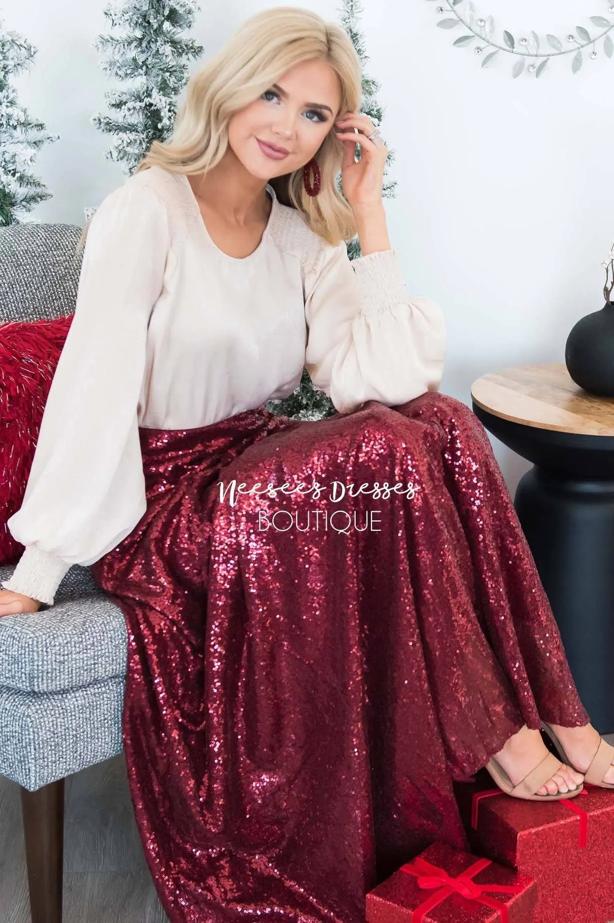 Stunning Sequin Maxi Skirt