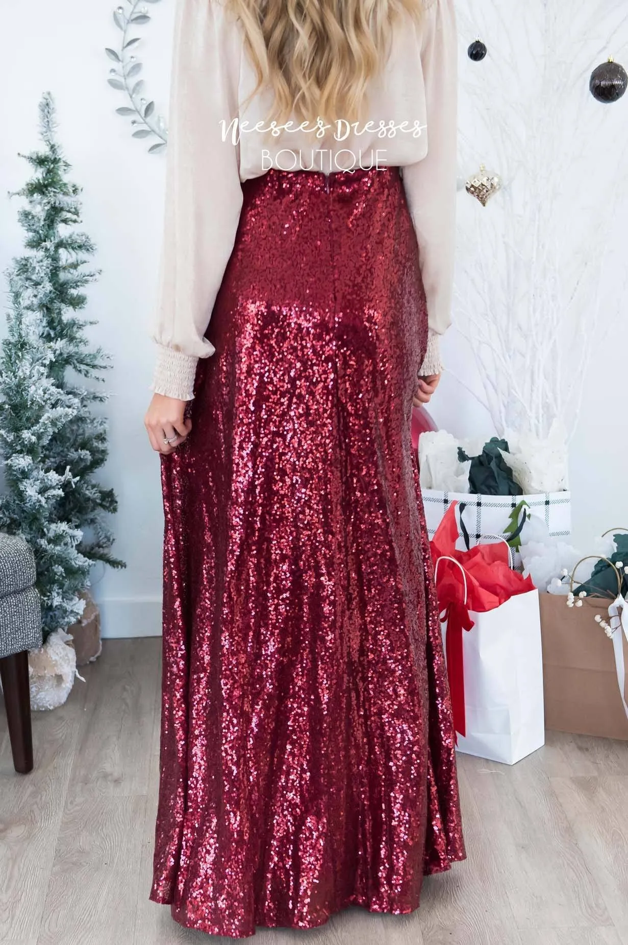 Stunning Sequin Maxi Skirt