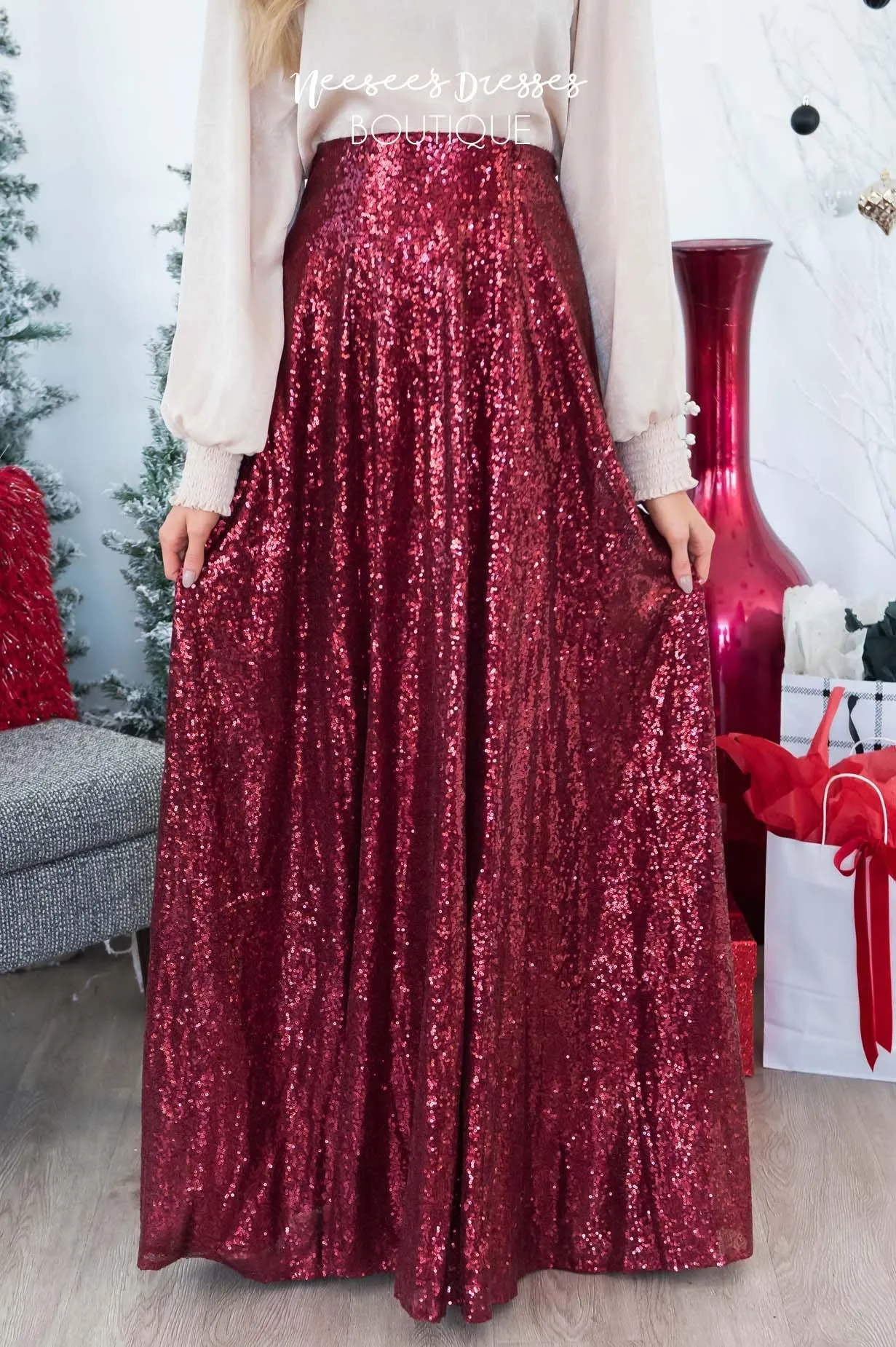 Stunning Sequin Maxi Skirt