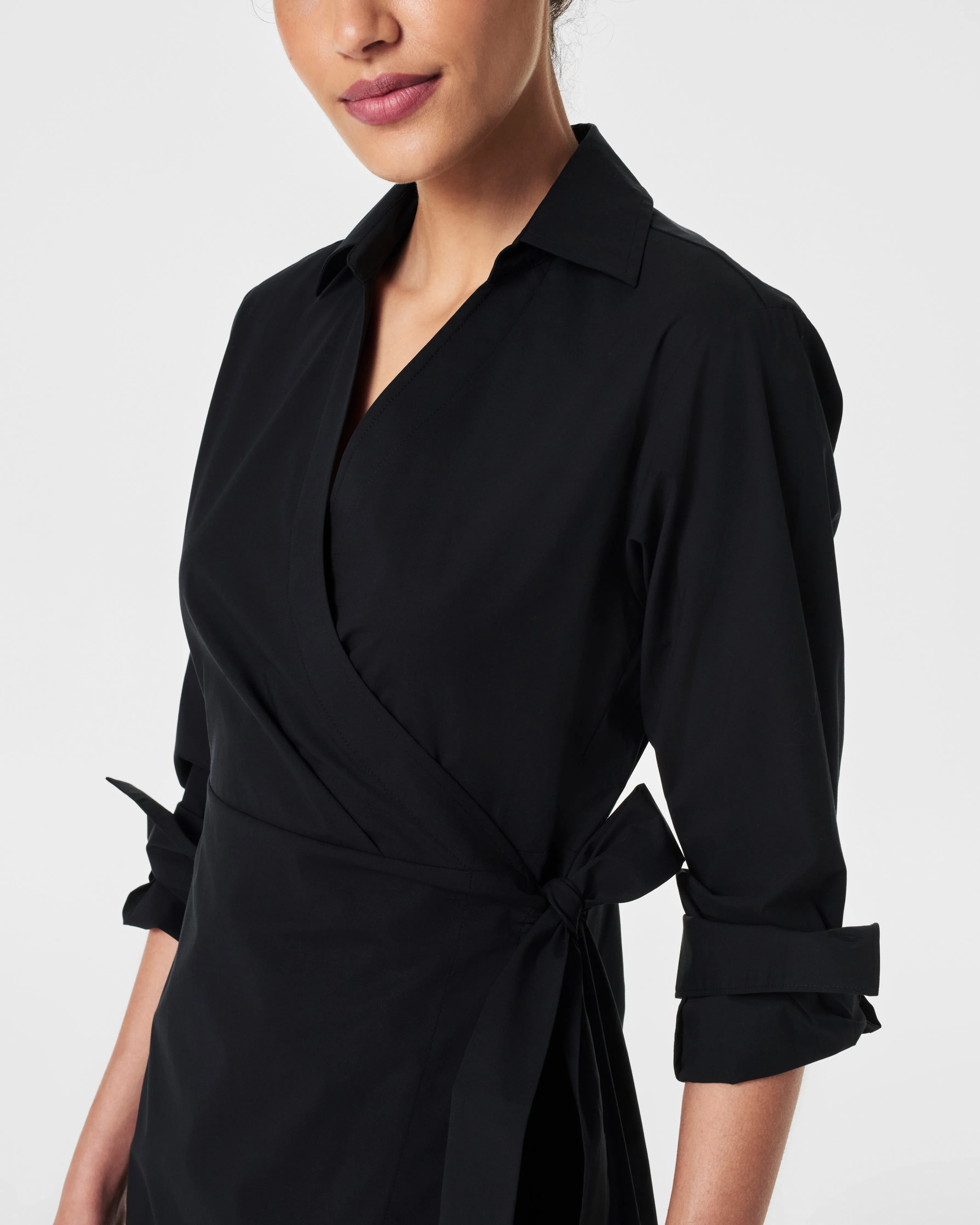 The Best Poplin Wrap Dress