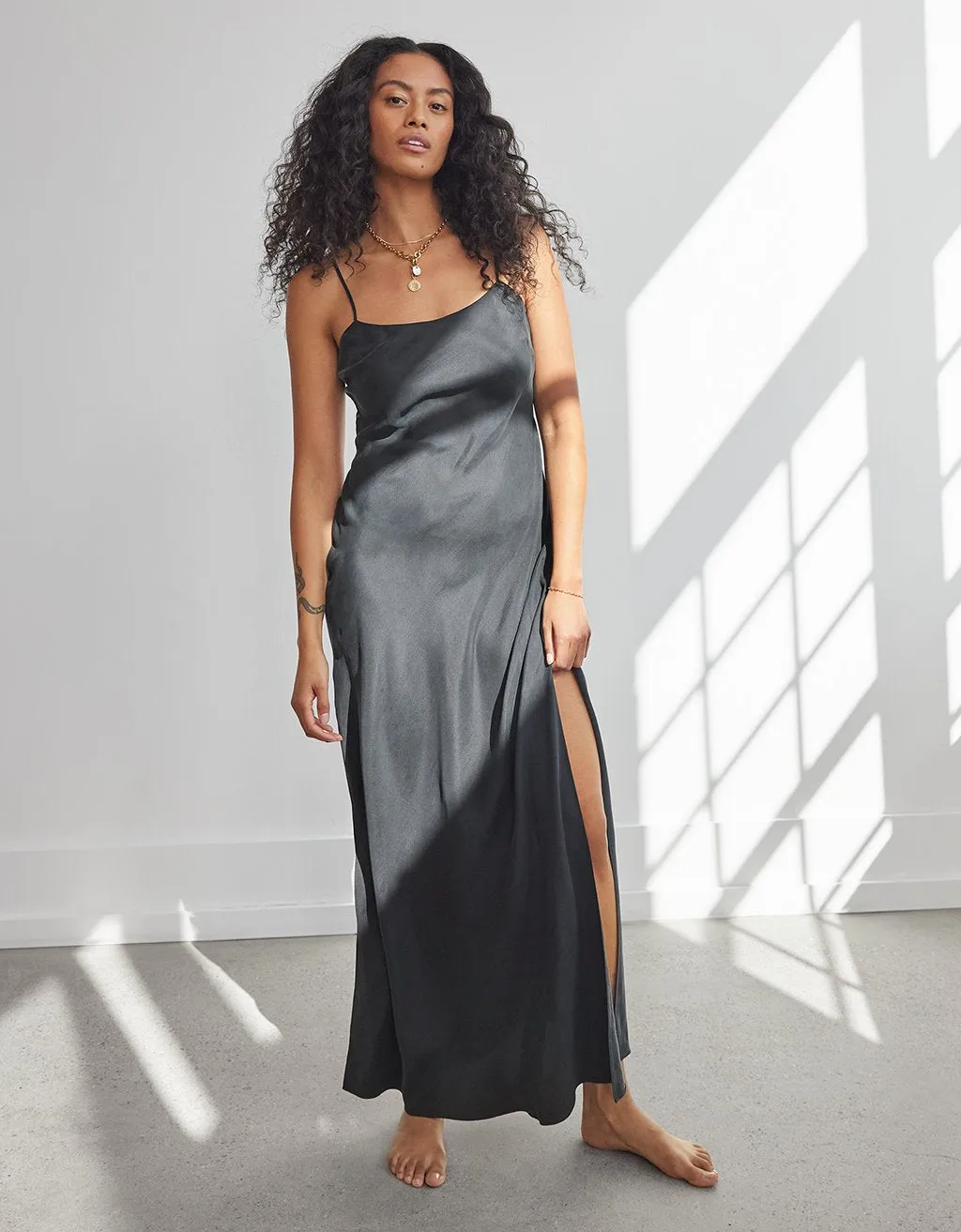 unsubscribed silk slip dress