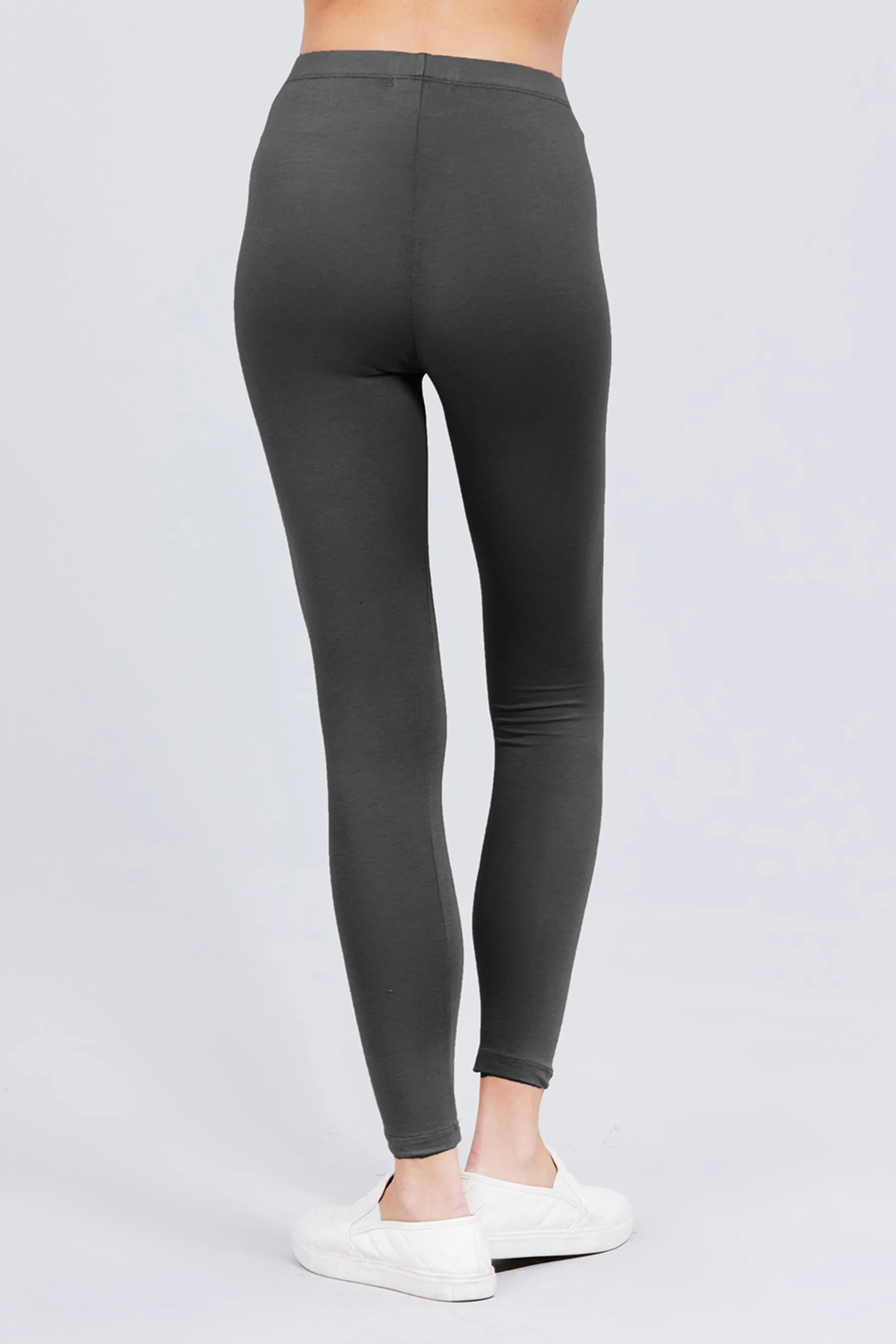 Women's Comfort Fit Cotton Spandex Basic Leggings