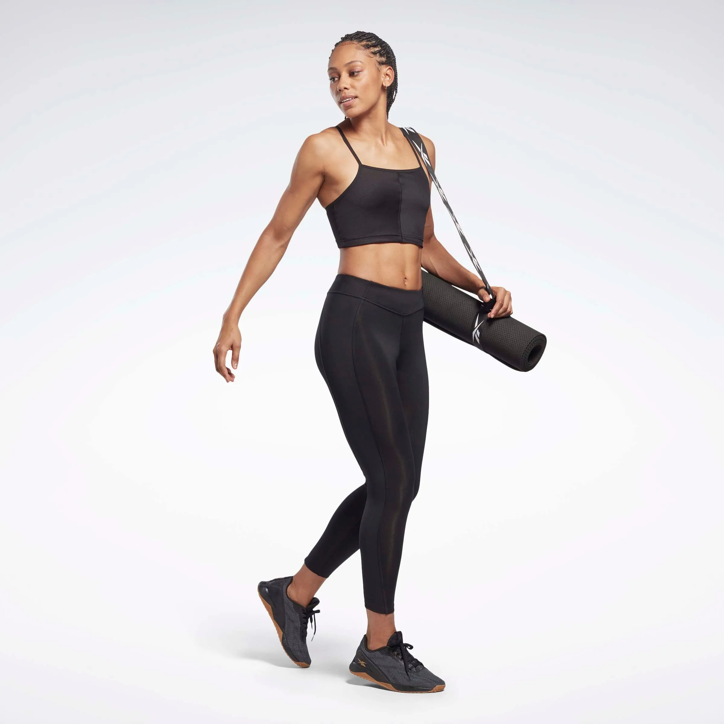 Yoga High-Waisted Performance Rib Leggings Black